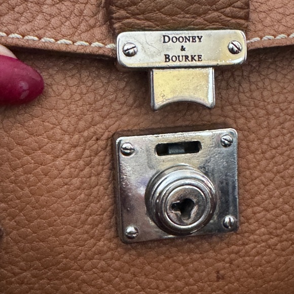 Dooney & Bourke Vintage Small Flap Push Lock Satchel with Key | Blue Duck - Picture 6 of 11